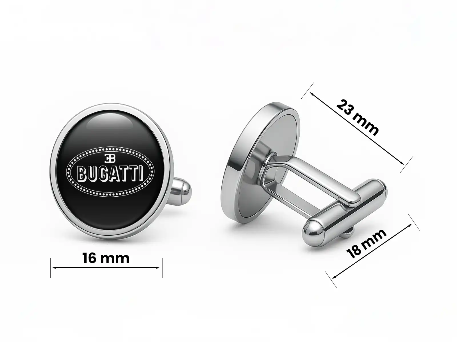 Bugatti Gemelos Personalizados Hombre Lujo Set Regalo Pro